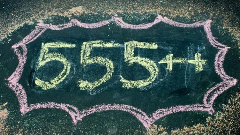 El número 555 es un número angélico, ¿sabe lo que significa?